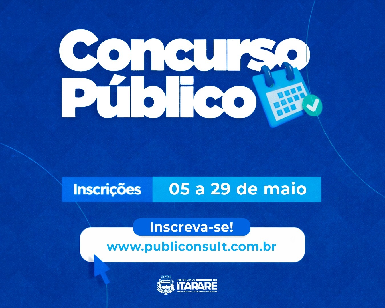 Prefeitura de Itararé abre inscrições para concurso público com salários de até R$ 4,1 mil