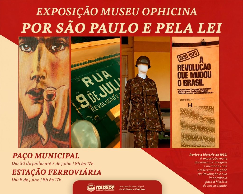 Prefeitura de Itararé promove exposição que resgata a memória da Revolução Constitucionalista de 1932