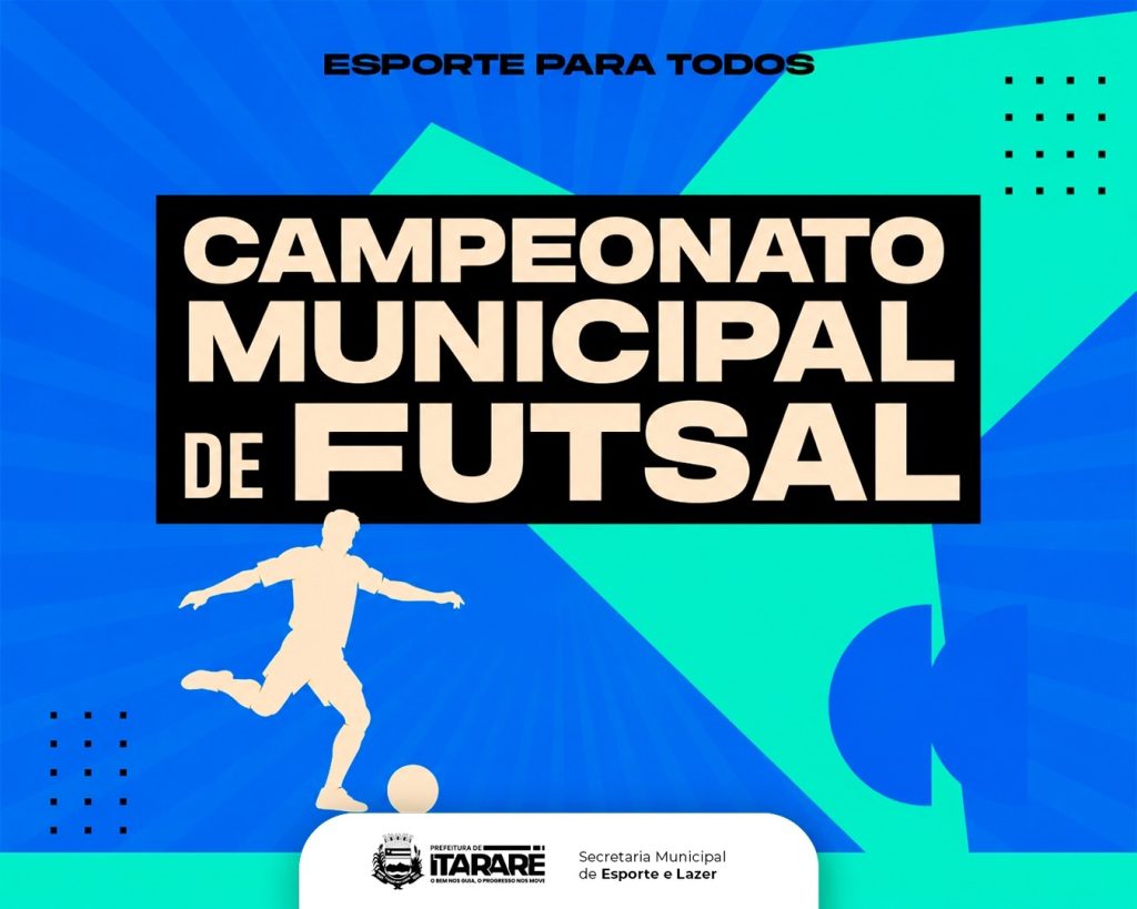 Campeonato Municipal de Futsal 2026 segue movimentando o Ginásio Pelissari com novas rodadas nesta semana