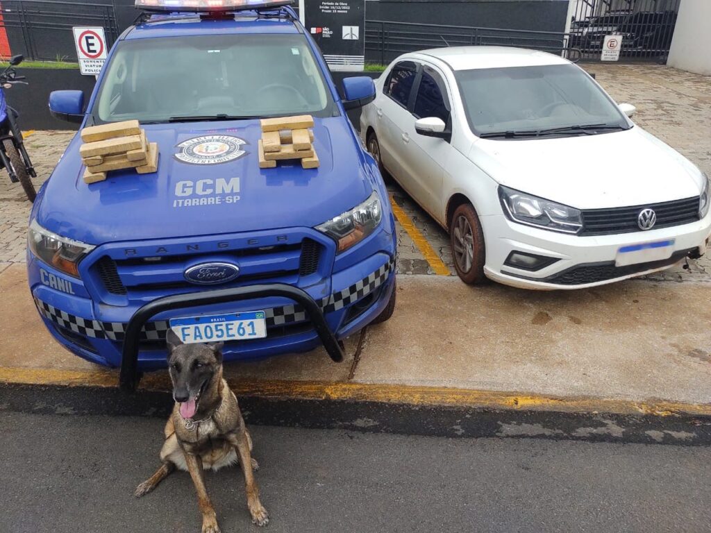 Após perseguição, GCM de Itararé (SP) apreende mais de 10kg de maconha e prende taxista em flagrante Após perseguição, GCM de Itararé (SP) apreende mais de 10kg de maconha e prende taxista em flagrante