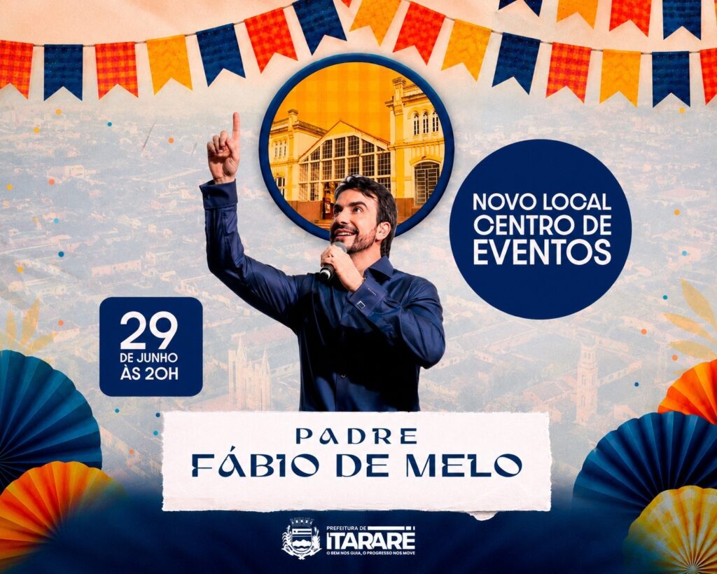 ATENÇÃO: Show com Padre Fábio de Melo tem local alterado para maior conforto do público ATENÇÃO: Show com Padre Fábio de Melo tem local alterado para maior conforto do público