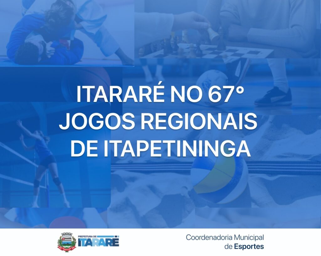 Atletas de Itararé (SP) partem para o 67º Jogos Regionais de Itapetininga (SP) nesta quinta-feira (3)