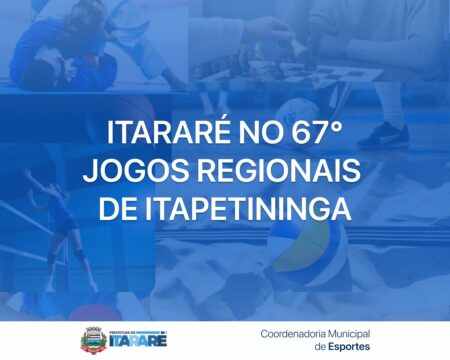 Atletas de Itararé (SP) partem para o 67º Jogos Regionais de Itapetininga (SP) nesta quinta-feira (3)