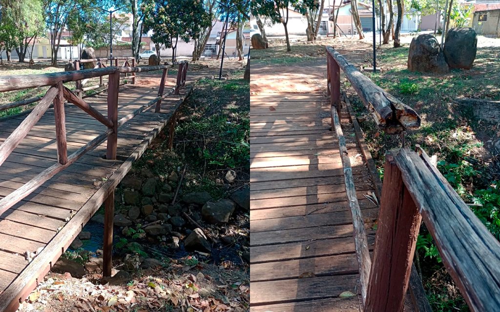 Defesa Civil de Itararé (SP) interdita ponte do Parque Linear por risco de colapso