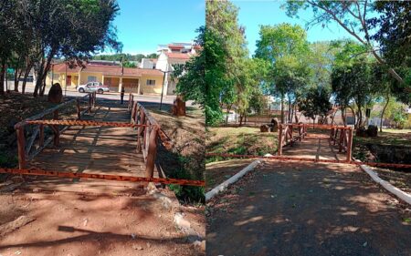 Defesa Civil de Itararé (SP) interdita ponte do Parque Linear por risco de colapso