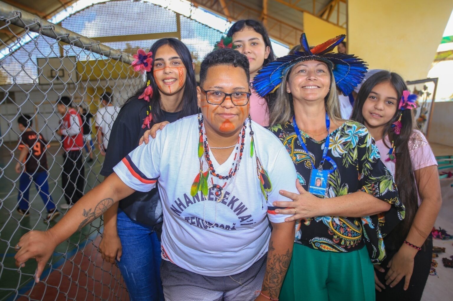 E.M.P.E.I Prof. Juracy Martins de Itararé (SP) recebe visita da Aldeia Tekoá Porã