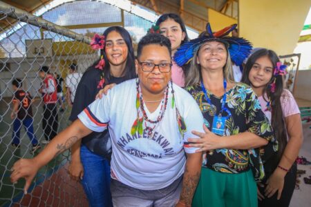 E.M.P.E.I Prof. Juracy Martins de Itararé (SP) recebe visita da Aldeia Tekoá Porã