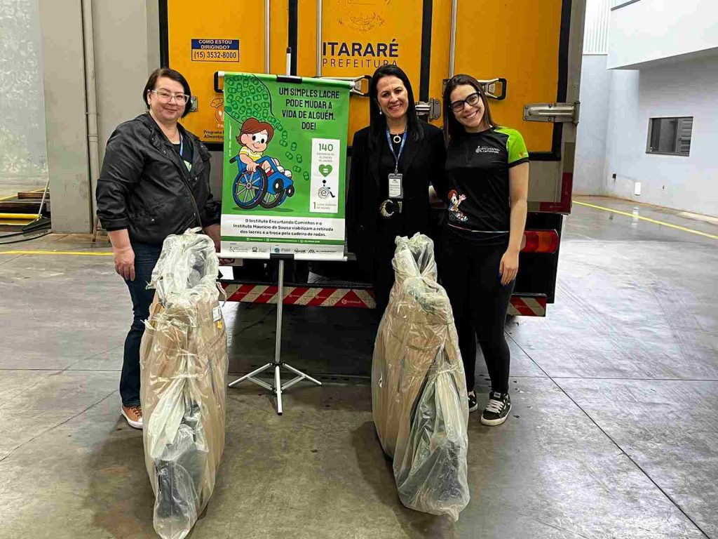 Em Itararé (SP), Campanha Lacre Solidário arrecada 300 garrafas e garante duas cadeiras de rodas para pessoas com deficiência