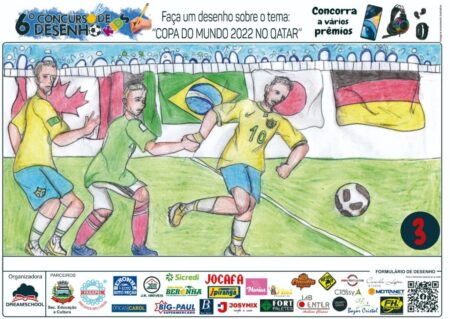 Em parceria com a escola DreamSchool, Educação de Itararé (SP) participa de concurso de desenho com tema Copa do Mundo