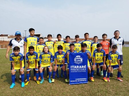Equipe sub-13 de Itararé (SP) vence de goleada e segue para a próxima rodada da fase sub-regional do 50ª Campeonato de Futebol de Campo Professor José Astophi