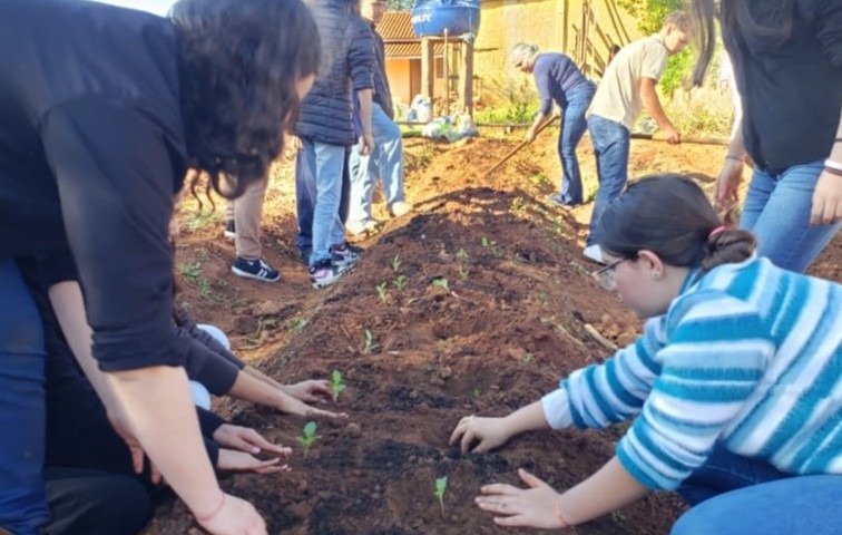 Escola de Campo de Itararé (SP) inicia projeto de horta comunitária para fortalecer aprendizado e conexão com a natureza