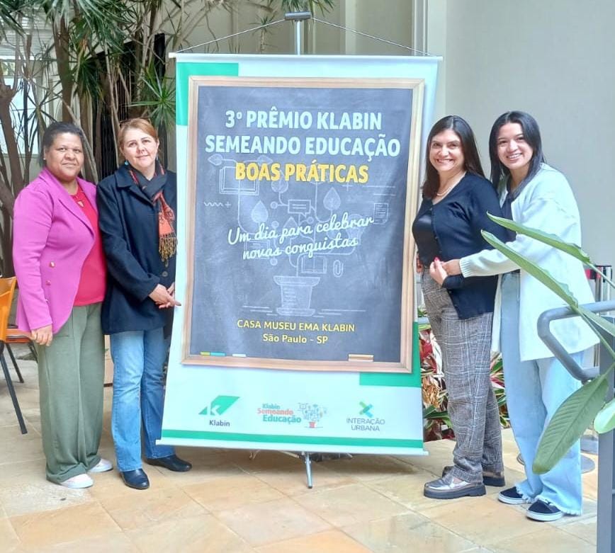 Escolas de Itararé (SP) recebem premiação do 3º Concurso de Boas Práticas Pedagógicas do Programa Klabin Semeando Educação