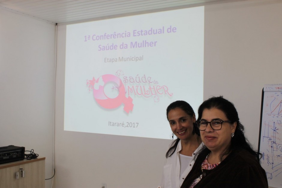 Etapa Municipal da 1º Conferência de Saúde das Mulheres define propostas para próxima fase Secretária de Saúde, Ana Souza e a dentista, Silvia Pontes coordenam a etapa municipal da Conferência.jpg