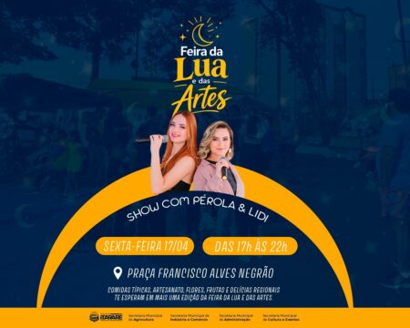 Feira da Lua e das Artes movimenta Itararé com cultura, gastronomia e música ao vivo
