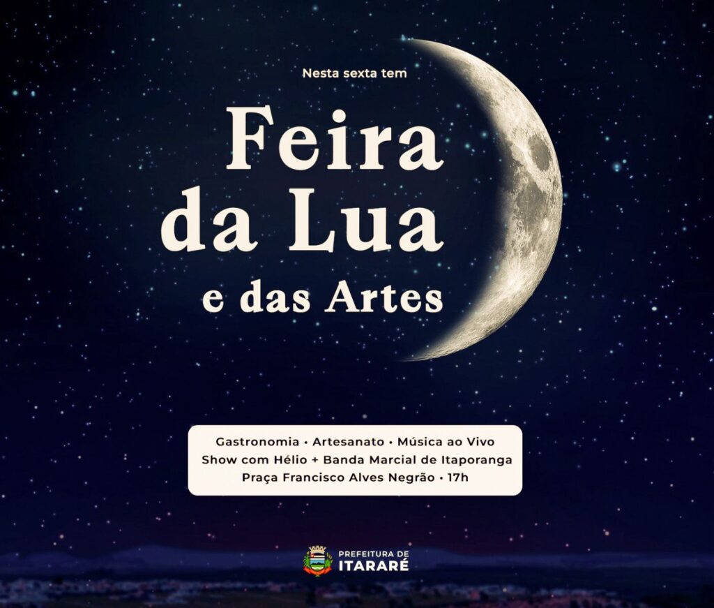 Feira da Lua e das Artes promete noite de sabores e música em Itararé (SP)