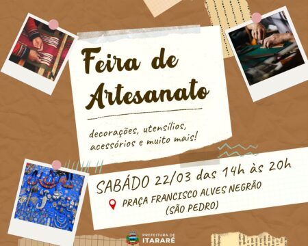 Feira de Artesanato reúne talentos locais e impulsiona cultura e turismo em Itararé (SP)