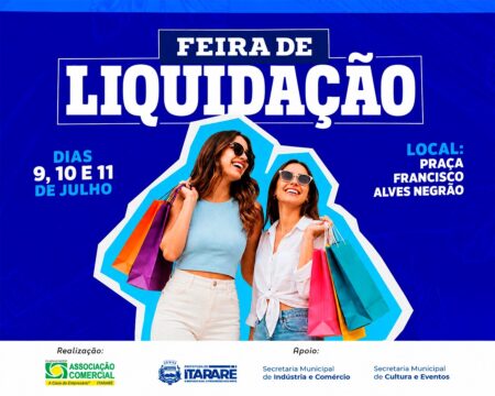 Feira de Liquidação 2026 chega a Itararé em julho