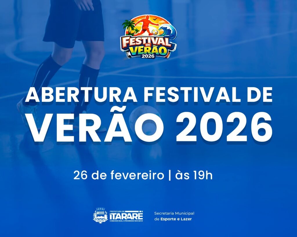 Festival de Verão 2026 começa nesta quinta-feira (26) com grandes jogos e promete agitar Itararé