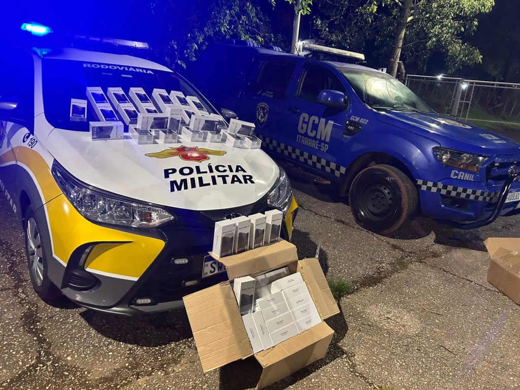 GCM de Itararé (SP) e Polícia Rodoviária prendem homem por descaminho de celulares