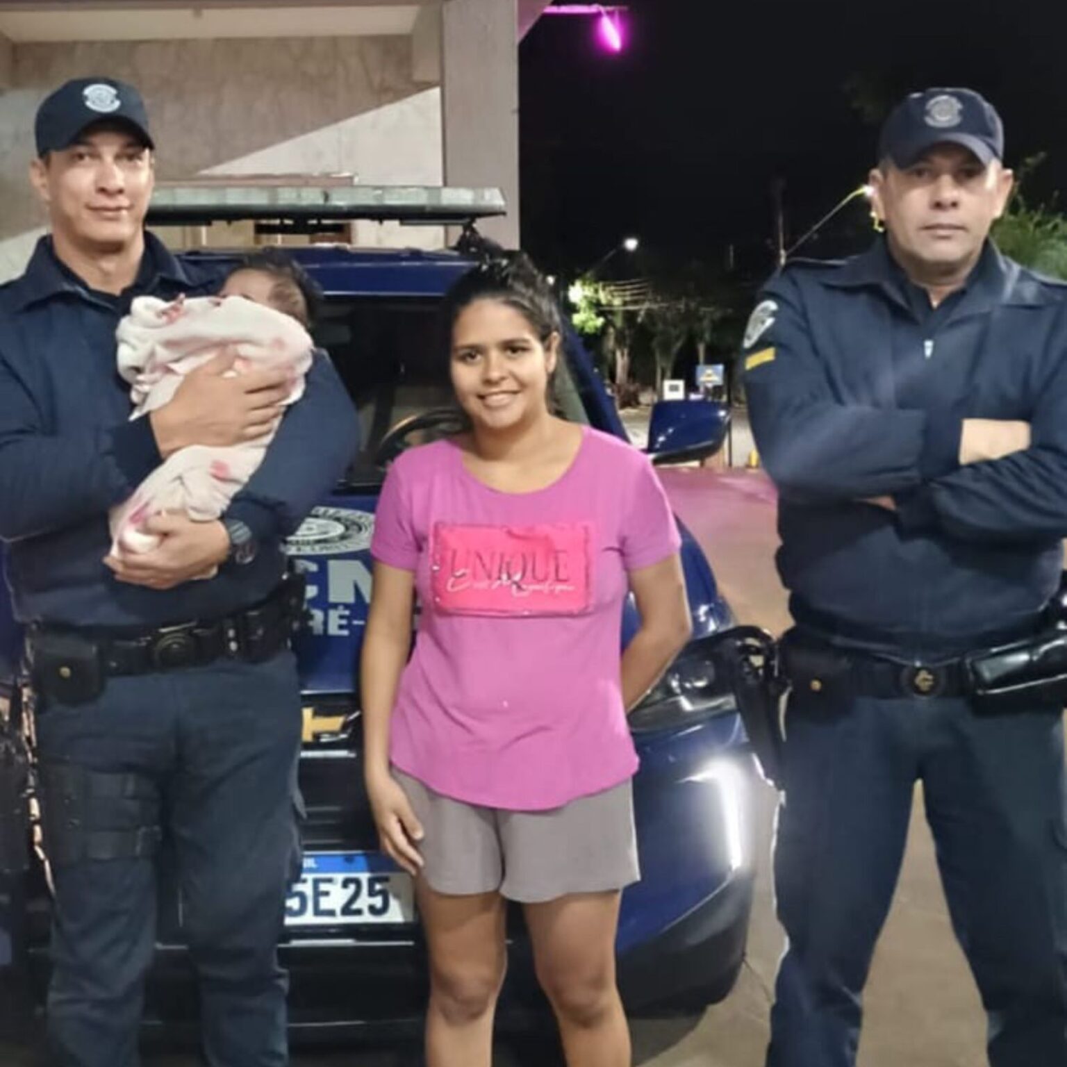 GCM de Itararé (SP) salva bebê de um mês de vida engasgado por corpo estranho