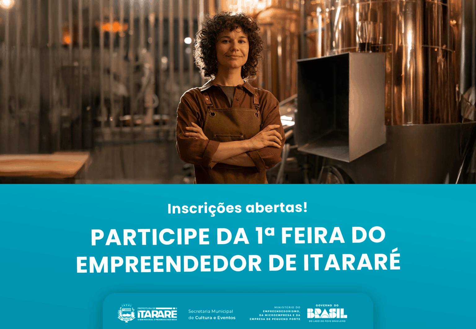 Inscrições abertas para a Feira do Empreendedor em Itararé (SP), em parceria com o Governo Federal