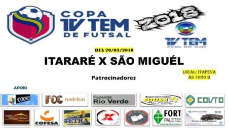 Itararé (SP) disputa Copa TV TEM de Futsal 2018