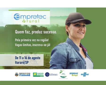 Itararé (SP) recebe turma inédita do Empretec Rural, seminário internacional voltado ao agronegócio