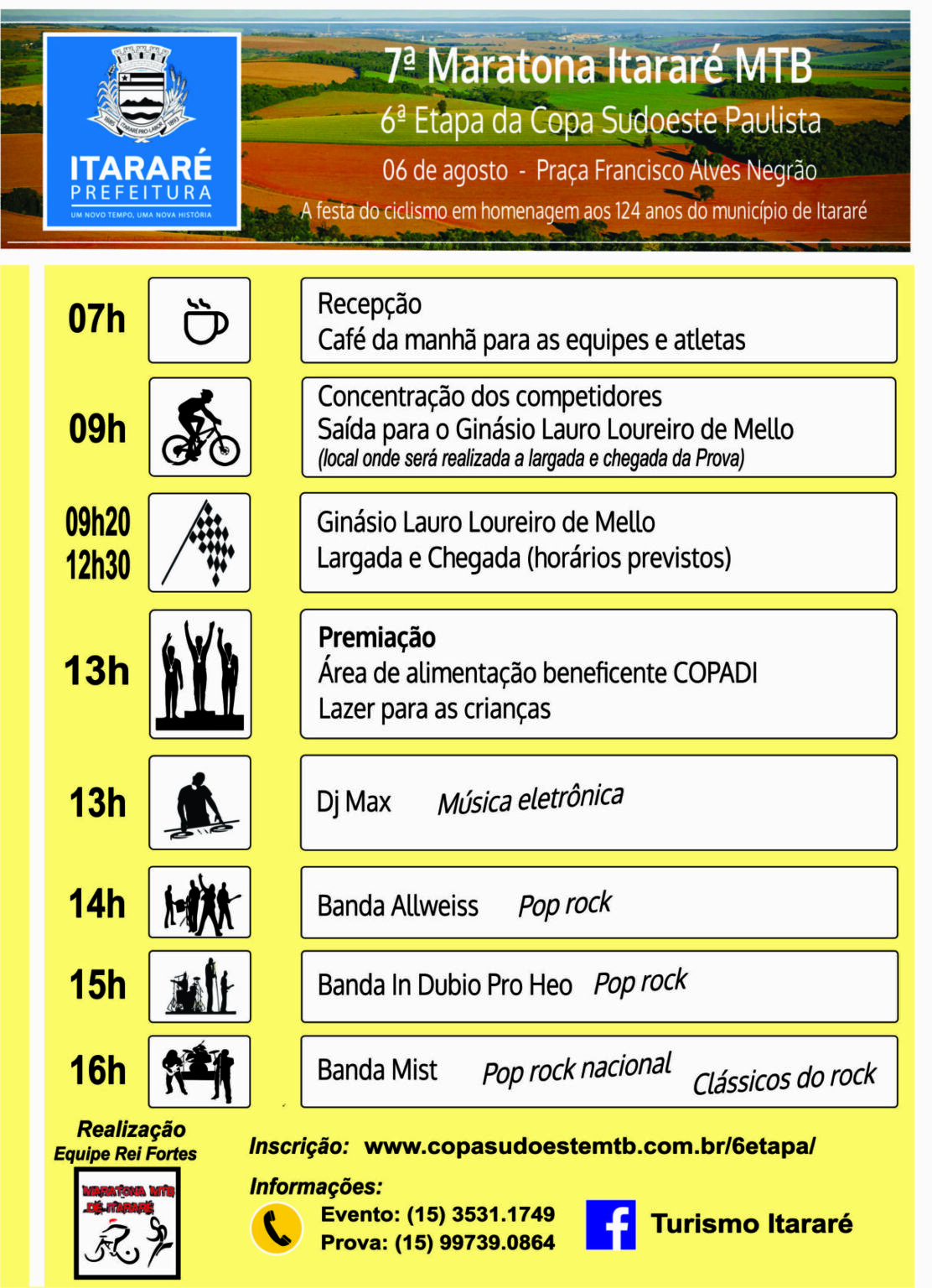 Itararé (SP) sedia a 6ª etapa da Copa Sudoeste Paulista de Mountain Bike