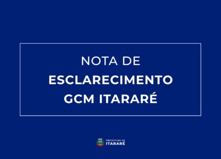 Nota de Esclarecimento – Guarda Civil Municipal Nota de Esclarecimento – Guarda Civil Municipal