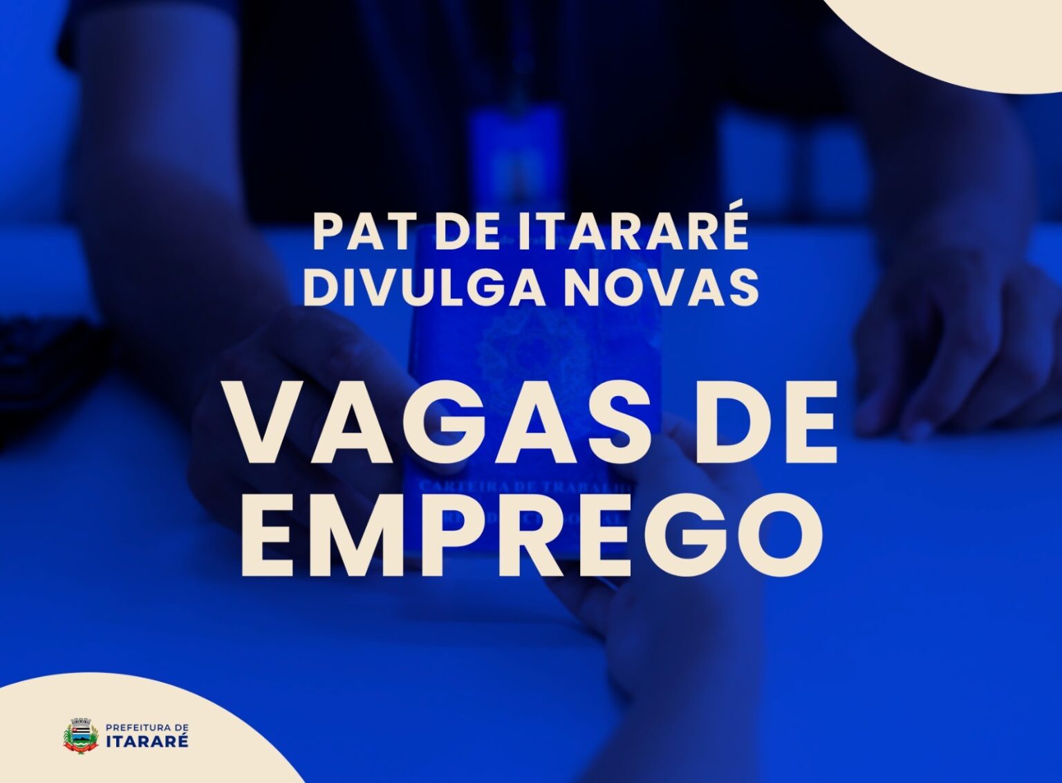 PAT de Itararé (SP) anuncia novas vagas de emprego para ambos os sexos PAT de Itararé (SP) anuncia novas vagas de emprego para ambos os sexos