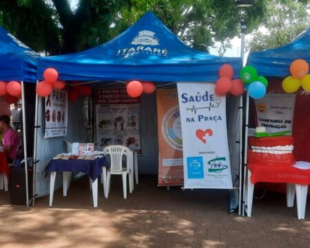 Posto de Saúde da Vila Osório realiza Saúde na Praça em Itararé (SP)