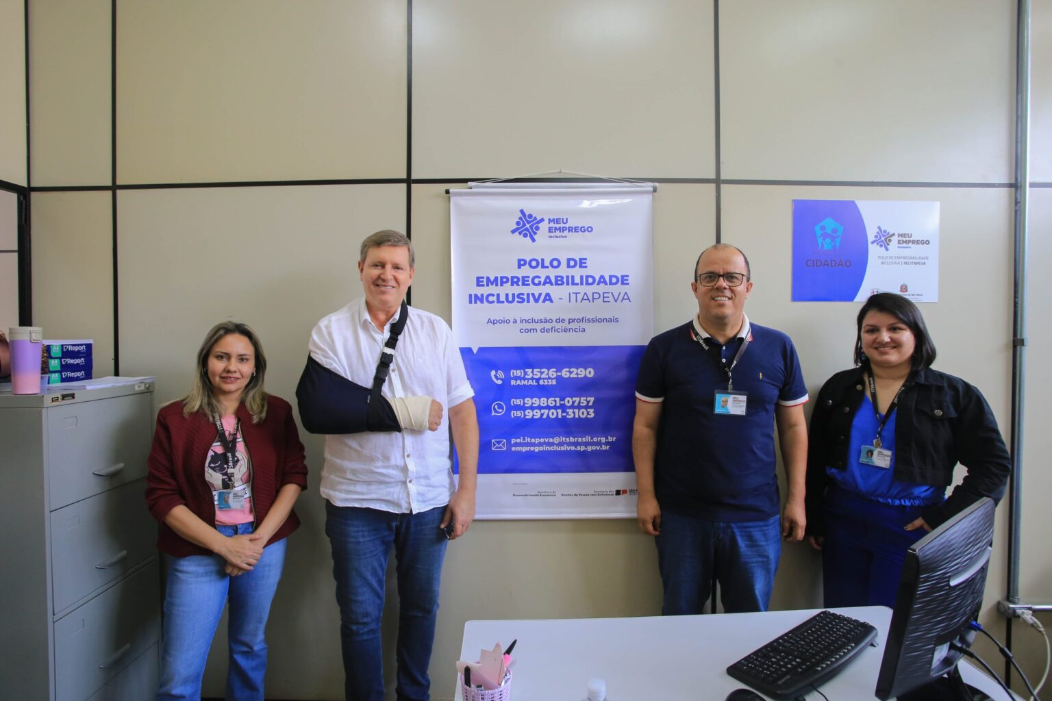 Prefeito de Itararé (SP) realiza visita ao Polo de Empregabilidade Inclusiva em Itapeva (SP)