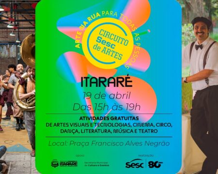 Prefeitura anuncia Circuito Sesc de Artes 2026 neste domingo (19) em Itararé Prefeitura anuncia Circuito Sesc de Artes 2026 neste domingo (19) em Itararé