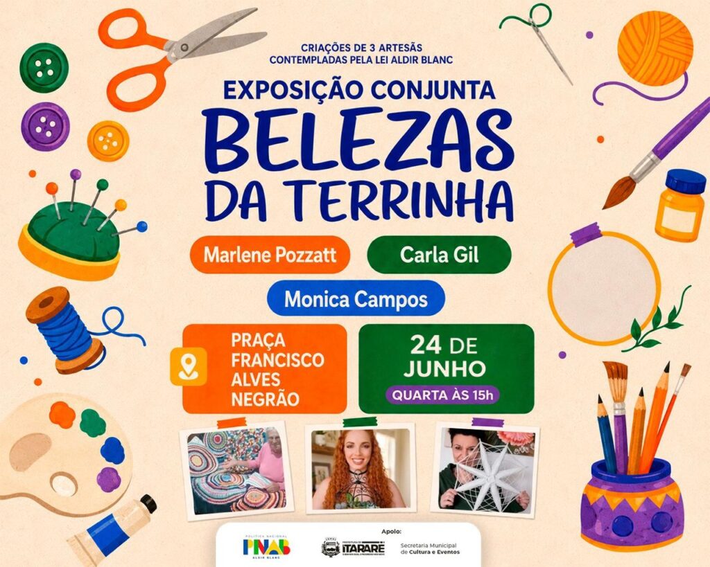 Prefeitura de Itararé divulga exposição Belezas da Terrinha nesta quarta-feira (24)