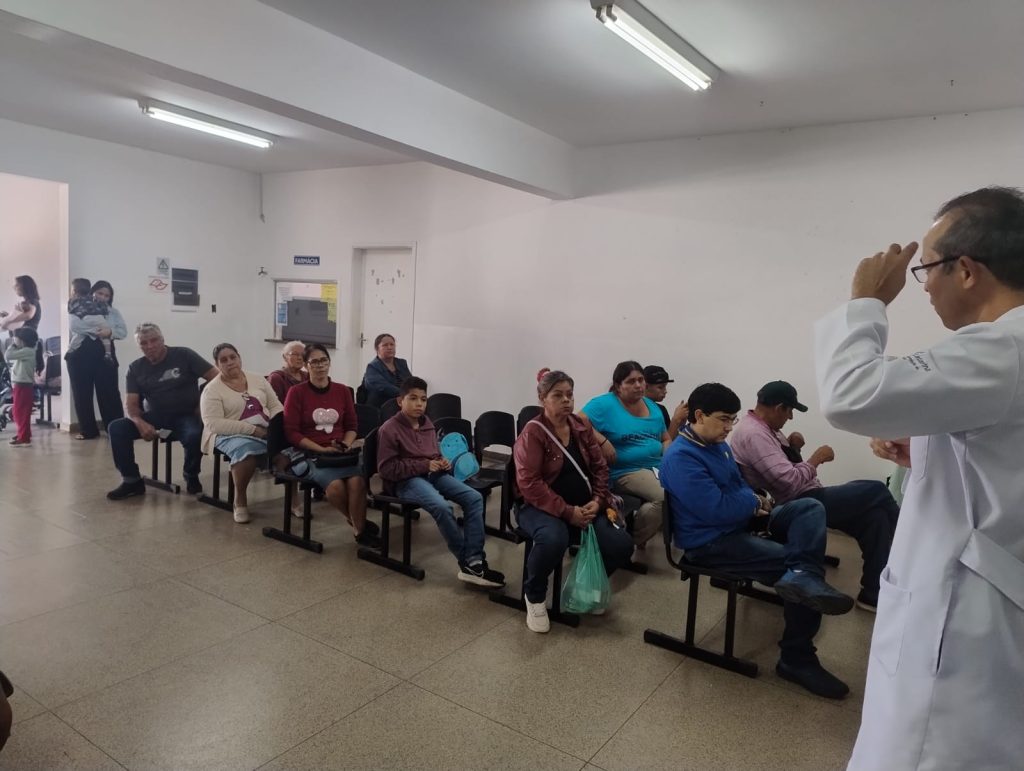 Prefeitura de Itararé promove encontro de orientação para pacientes com hipertensão e diabetes na ESF Vila Tonico Adolfo