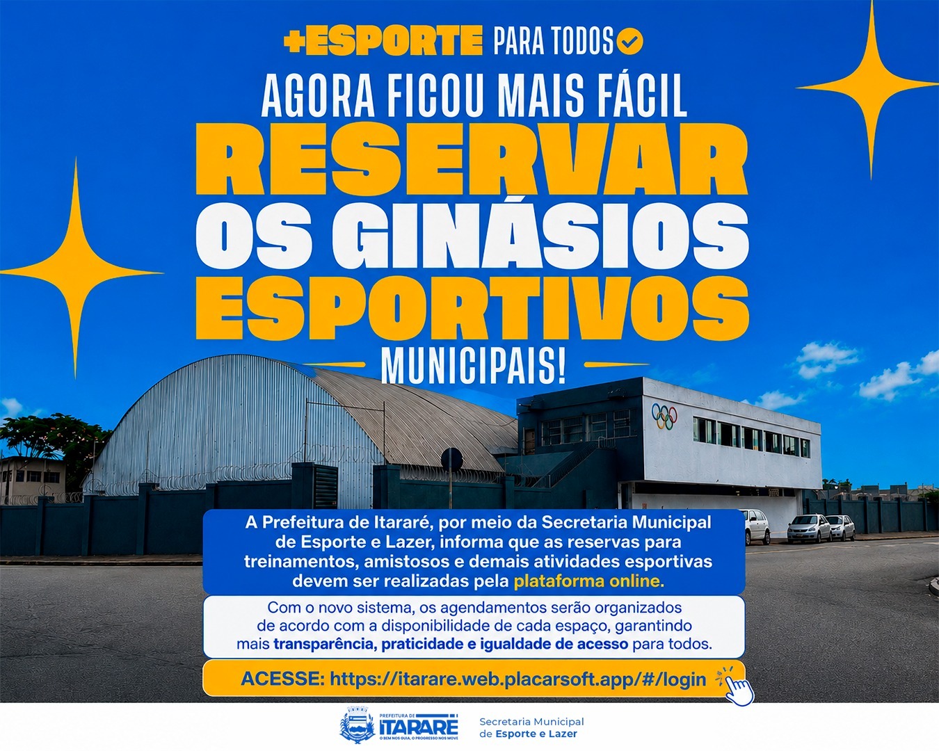 Prefeitura de Itararé regulamenta utilização dos ginásios esportivos municipais
