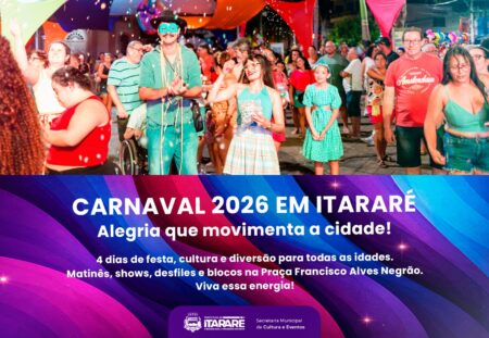 Prefeitura de Itararé (SP) anuncia o Carnaval 2026: quatro dias de festa, alegria e desenvolvimento para a cidade Prefeitura de Itararé (SP) anuncia o Carnaval 2026: quatro dias de festa, alegria e desenvolvimento para a cidade