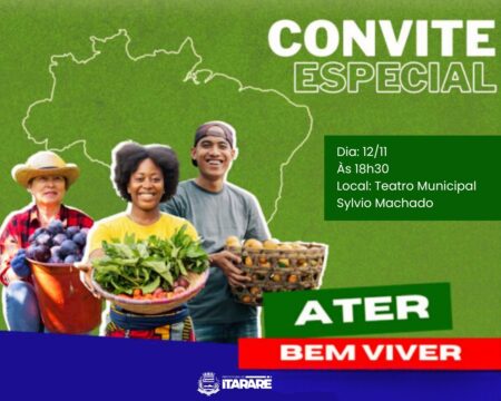 Prefeitura de Itararé (SP) apoia ação do Programa ATER Bem-Viver voltado à agricultura familiar Prefeitura de Itararé (SP) apoia ação do Programa ATER Bem-Viver voltado à agricultura familiar