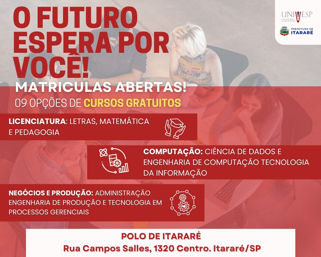 Prefeitura de Itararé (SP) e Etec oferecem oportunidade de ensino superior gratuito pela Univesp