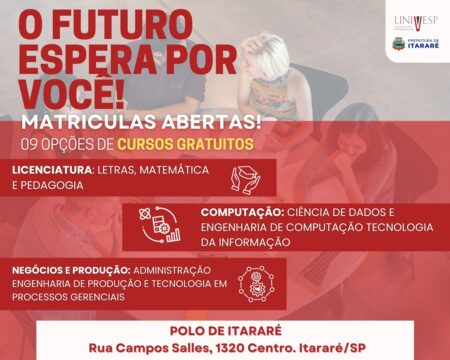 Prefeitura de Itararé (SP) e Etec oferecem oportunidade de ensino superior gratuito pela Univesp
