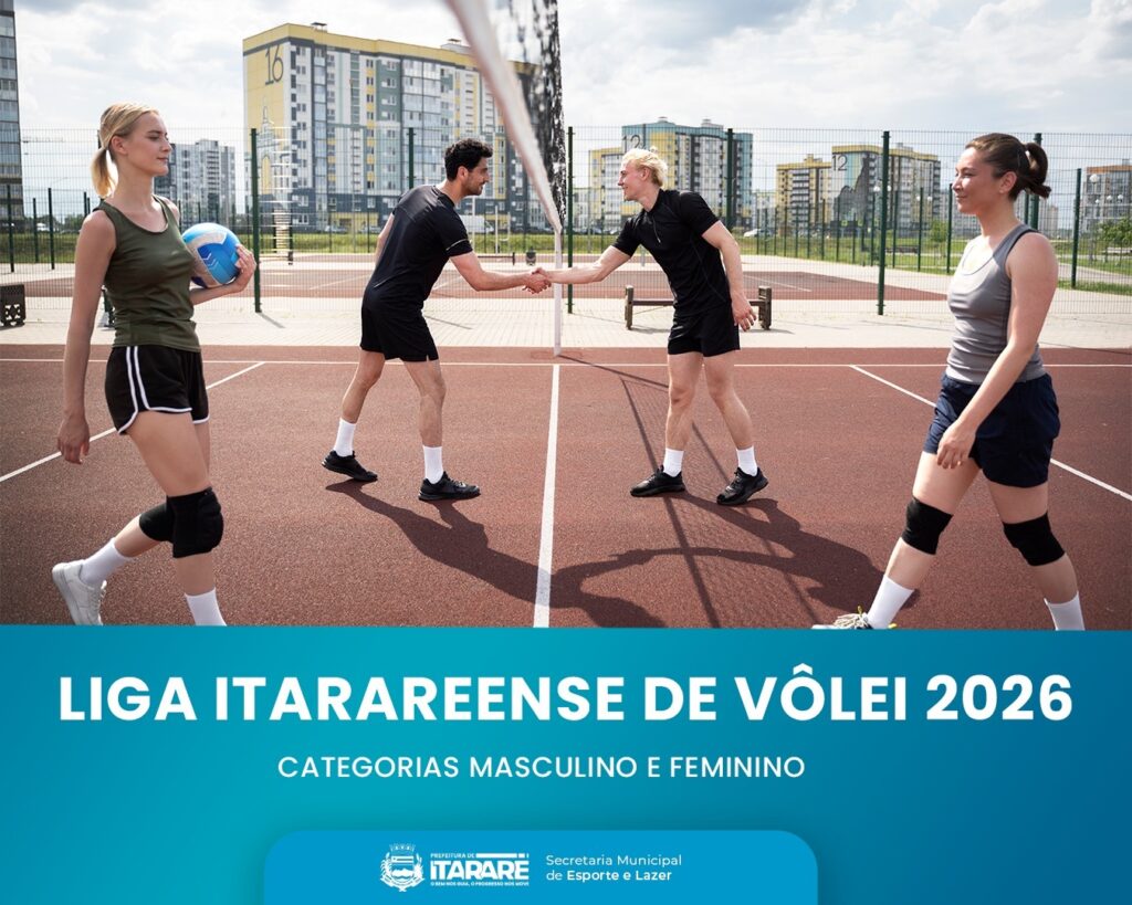 Prefeitura de Itararé (SP) lança Liga Itarareense de Vôlei 2026 com jogos aos finais de semana
