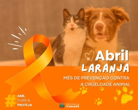 Prefeitura de Itararé (SP) reforça combate aos maus-tratos animal no Abril Laranja