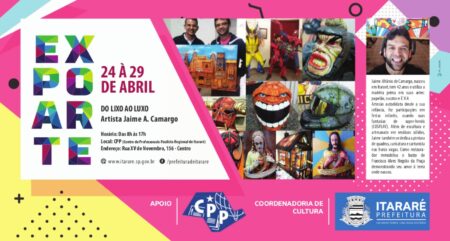 Prefeitura realiza segunda edição da ExpoArte anuncio_expoarte_28x15cm