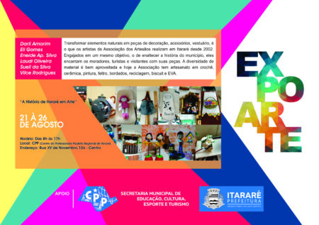 Quinta edição da ExpoArte de Itararé conta história do município Quinta edição da ExpoArte de Itararé conta história do município