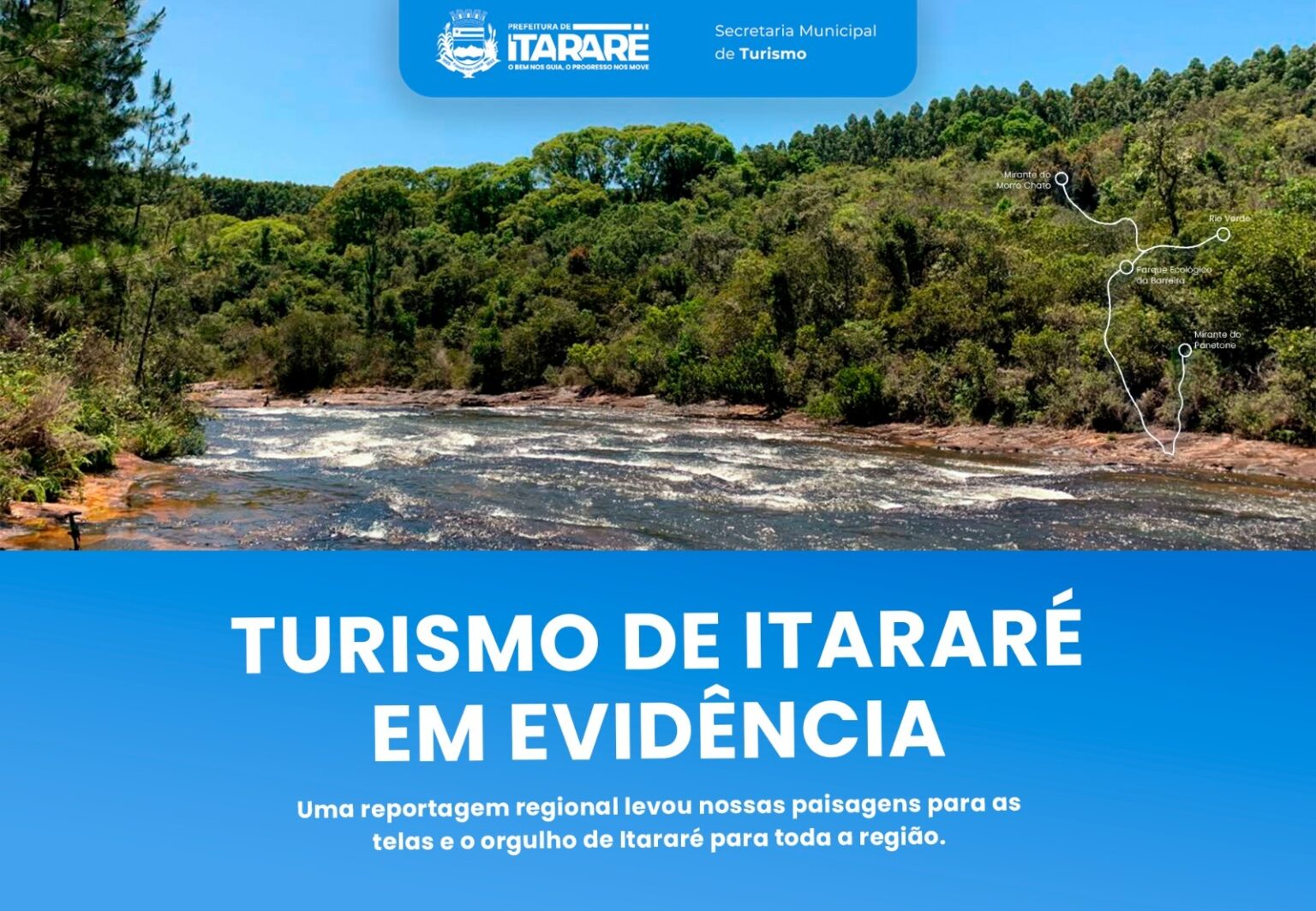 Reportagem destaca potencial turístico de Itararé (SP)