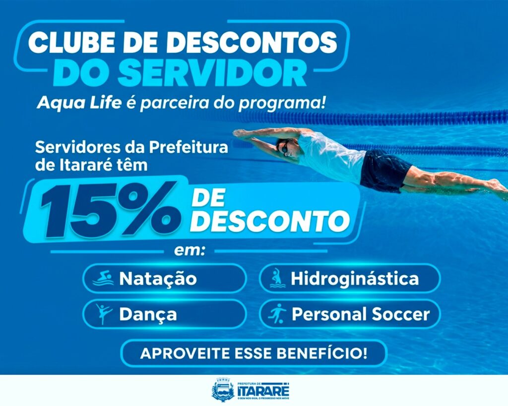 Prefeitura amplia benefícios a servidores com desconto na Acqua Life